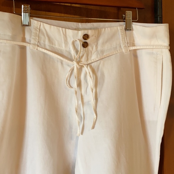 NWTR  Old Navy linen cotton blend cargo pants W 12 - Picture 2 of 13